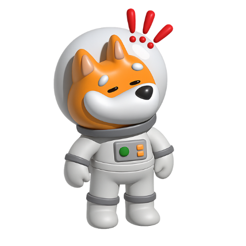 Bonk in astronaut suit